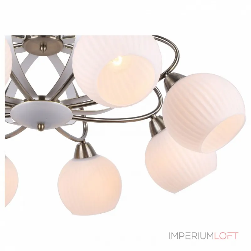 Потолочная люстра Arte Lamp Ellisse A6342PL-8WG Потолочная люстра Arte Lamp Ellisse A6342PL-8WG