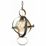 Светильник на штанге DeLight Collection 68057 P68057S black/gold Цвет арматуры желтый Цвет плафонов прозрачный от ImperiumLoft