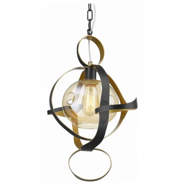 Светильник на штанге DeLight Collection 68057 P68057S black/gold Цвет арматуры желтый Цвет плафонов прозрачный от ImperiumLoft