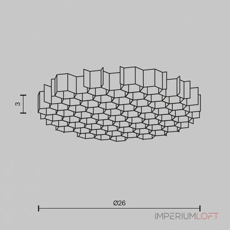 Сотовый фильтр Maytoni Wise HoneyComb-D26 от ImperiumLoft Сотовый фильтр Maytoni Wise HoneyComb-D26 от ImperiumLoft