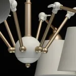 Люстра на штанге MW-Light Таун 691011906 Цвет арматуры золото Цвет плафонов белый от ImperiumLoft