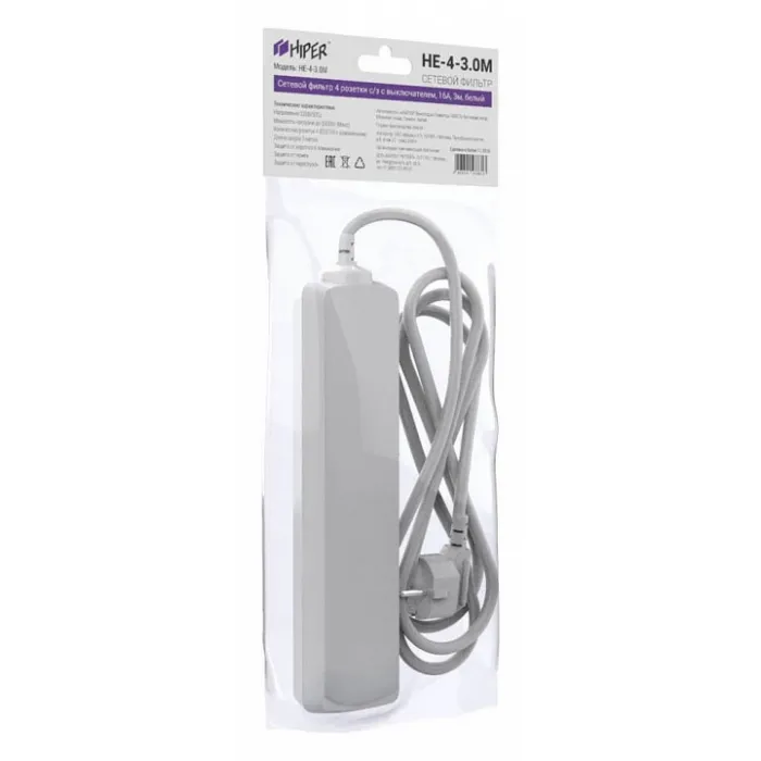 Сетевой фильтр Hiper Optimal HE-4-3M от ImperiumLoft