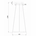 Подвесной светильник Donolux 111024 S111024/1SQ 30W Black In от ImperiumLoft