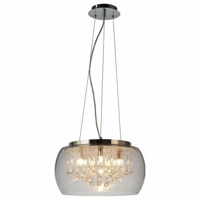 Подвесной светильник Zumaline Luce RLD92132-5 Цвет арматуры хром Цвет плафонов прозрачный от ImperiumLoft