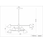 Люстра на штанге F-promo Trikoniya 3089-6P