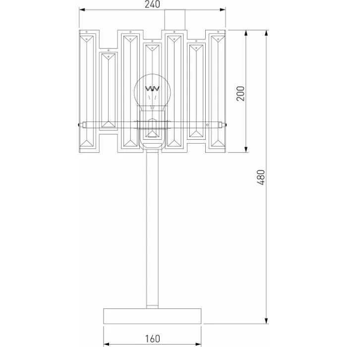 Настольная лампа декоративная Bogate's Cella 01148/1 Strotskis от ImperiumLoft