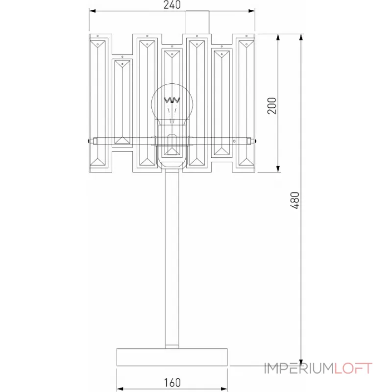 Настольная лампа декоративная Bogate's Cella 01148/1 Strotskis Настольная лампа декоративная Bogate's Cella 01148/1 Strotskis