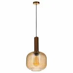 Подвесной светильник Loft it Iris 1 2071-B+BR Цвет арматуры медь Цвет плафонов янтарный от ImperiumLoft