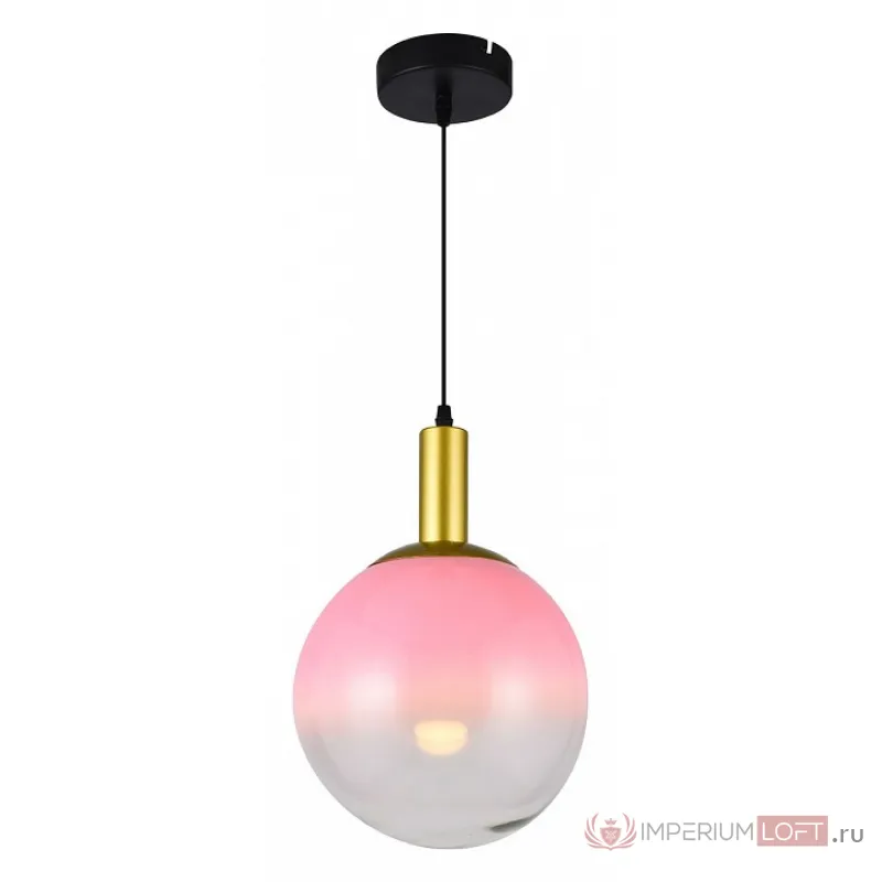 Подвесной светильник TopLight Gwendolyn TL1217H-01RS Цвет арматуры золото Цвет плафонов розовый от ImperiumLoft