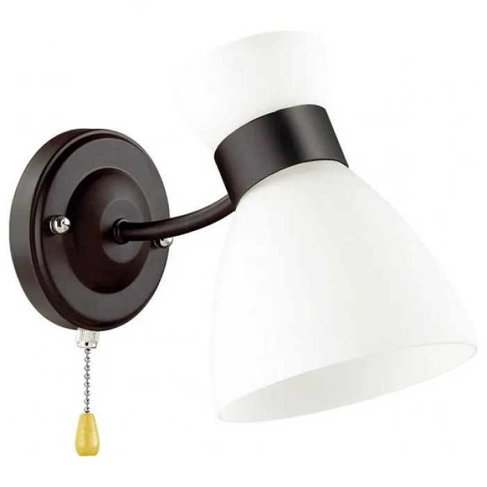Бра Lumion Wilma 4534/1W Цвет плафонов белый Цвет арматуры черный от ImperiumLoft