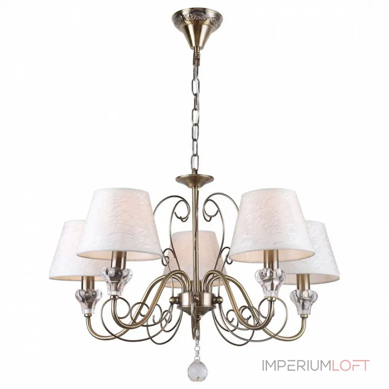 Подвесная люстра Rivoli Stefania P5 AB Б0038378 Подвесная люстра Rivoli Stefania P5 AB Б0038378