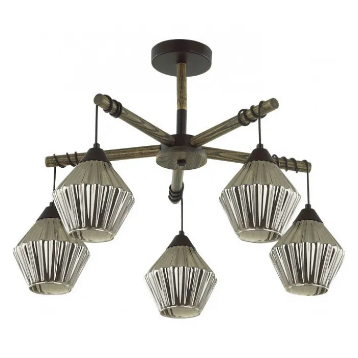 Люстра на штанге Lumion Justine 4564/5C Цвет плафонов черный от ImperiumLoft