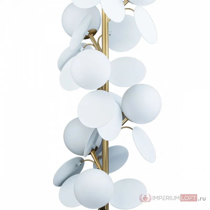 Торшер Loft it Matisse 10008F white Цвет арматуры золото Цвет плафонов белый от ImperiumLoft