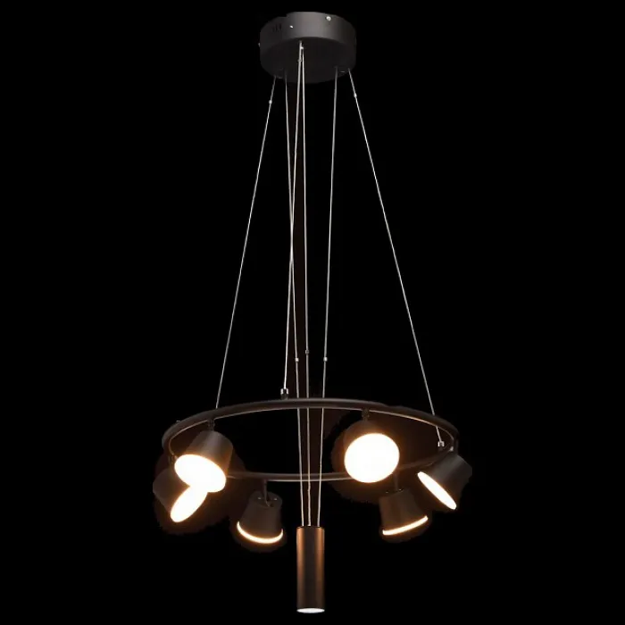 Подвесной светильник MW-Light Гэлэкси 12 632015106 Цвет арматуры черный Цвет плафонов черный от ImperiumLoft