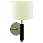 Бра Arte Lamp Woods A1038AP-1BK Цвет арматуры хром Цвет плафонов белый