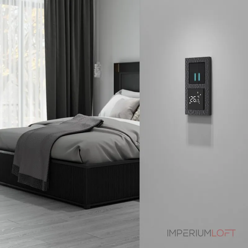 Терморегулятор электромеханический для теплого пола Werkel черные W1151208 от ImperiumLoft