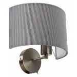 Бра Arte Lamp Mallorca A1021AP-1SS Цвет плафонов серый Цвет арматуры никель