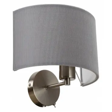 Бра Arte Lamp Mallorca A1021AP-1SS Цвет плафонов серый Цвет арматуры никель от ImperiumLoft