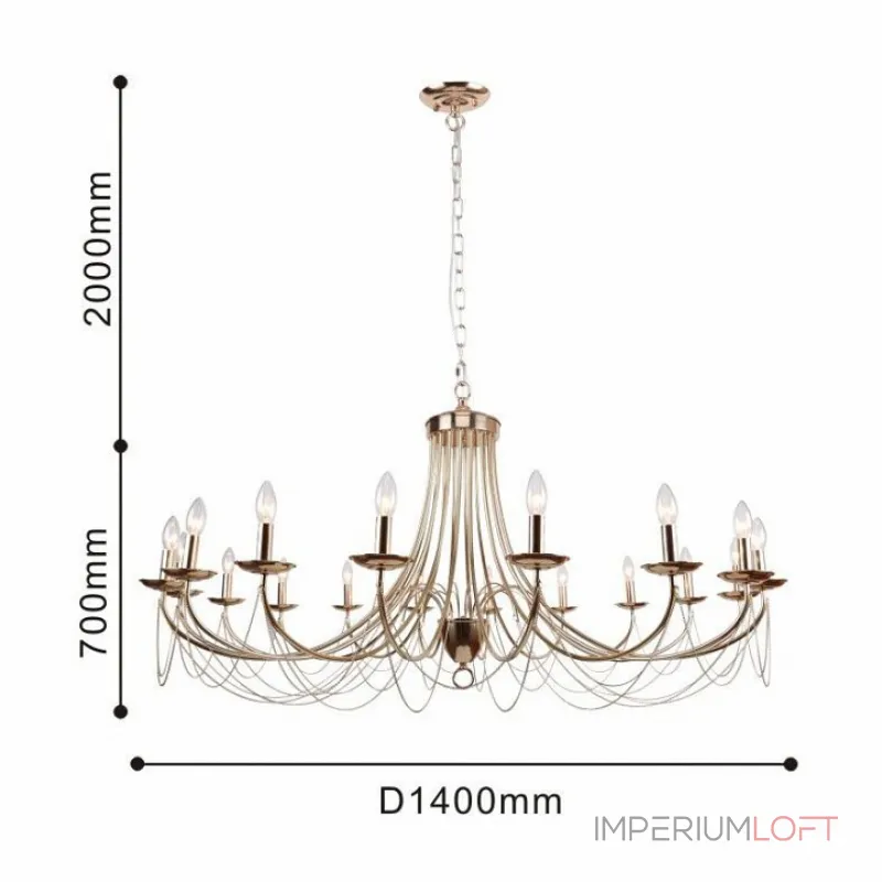 Подвесная люстра Favourite Plini 2591-18P Цвет арматуры золото Подвесная люстра Favourite Plini 2591-18P Цвет арматуры золото