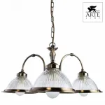 Подвесная люстра Arte Lamp American Diner A9366LM-3AB Цвет арматуры бронза Цвет плафонов прозрачный от ImperiumLoft