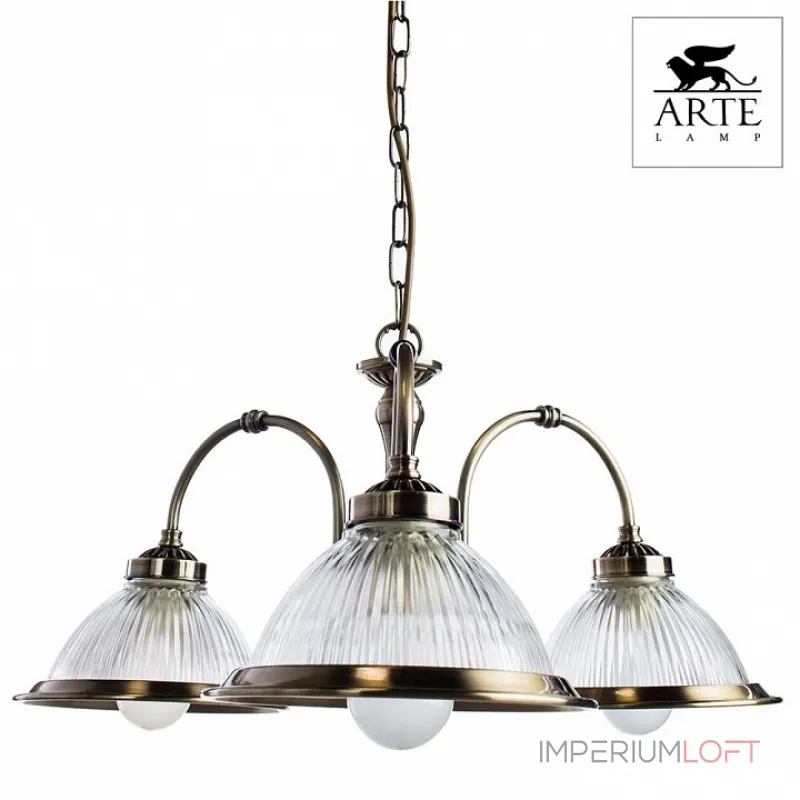 Подвесная люстра Arte Lamp American Diner A9366LM-3AB Подвесная люстра Arte Lamp American Diner A9366LM-3AB