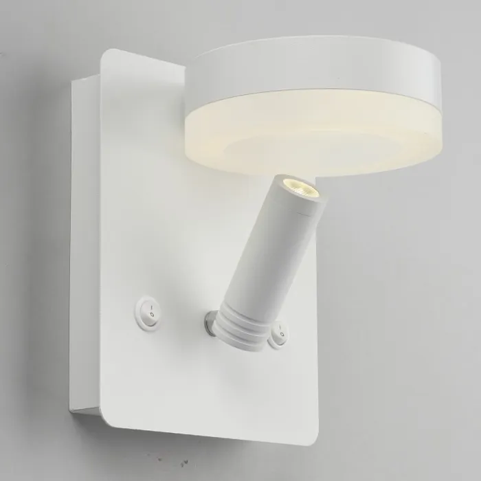 Бра с подсветкой Omnilux Sorano OML-10901-02 Цвет арматуры белый Цвет плафонов белый от ImperiumLoft
