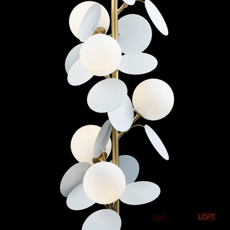 Торшер Loft it Matisse 10008F white Цвет арматуры золото Цвет плафонов белый от ImperiumLoft