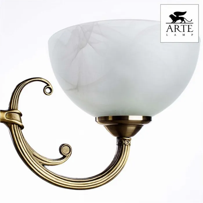Подвесная люстра Arte Lamp Windsor A3777LM-3-2AB Цвет арматуры бронза Цвет плафонов белый от ImperiumLoft