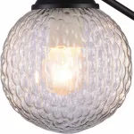 Бра Rivoli Valery A1 BK Б0038085 Цвет арматуры черный Цвет плафонов прозрачный