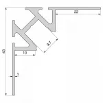 Профиль накладной  Deko-Light 975341 от ImperiumLoft
