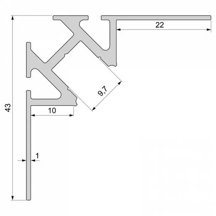 Профиль накладной  Deko-Light 975341 от ImperiumLoft