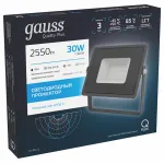 Настенно-потолочный прожектор Gauss Qplus 690511330 Цвет плафонов прозрачный