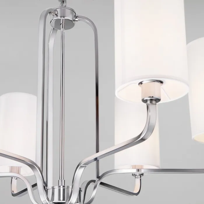 Подвесная люстра Eurosvet Purezza 60128/6 хром от ImperiumLoft