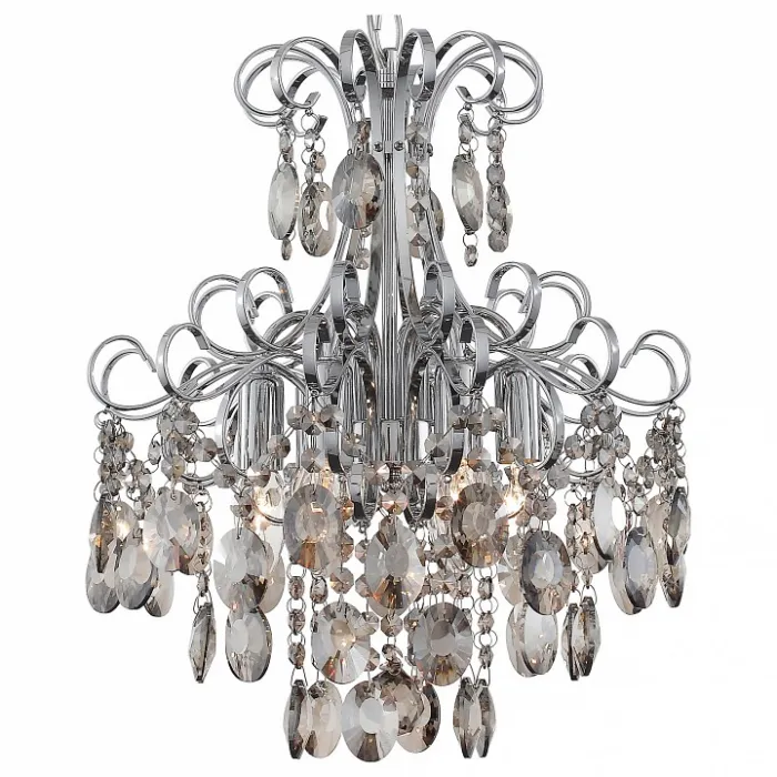 Подвесная люстра ST-Luce Orecchini SL846.103.06 Цвет арматуры хром Цвет плафонов черный от ImperiumLoft