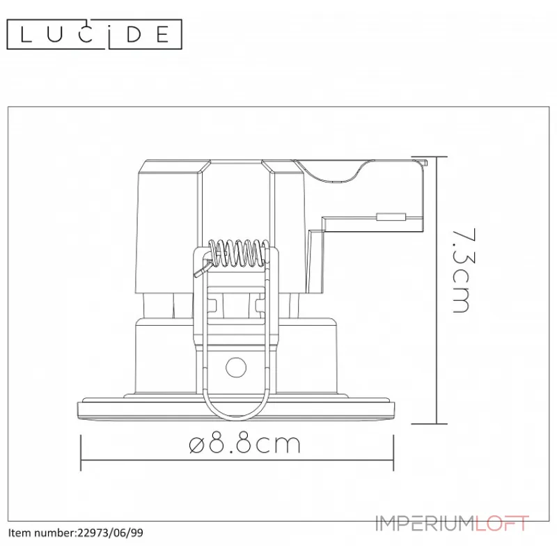 Встраиваемый светильник Lucide 22973/06/99