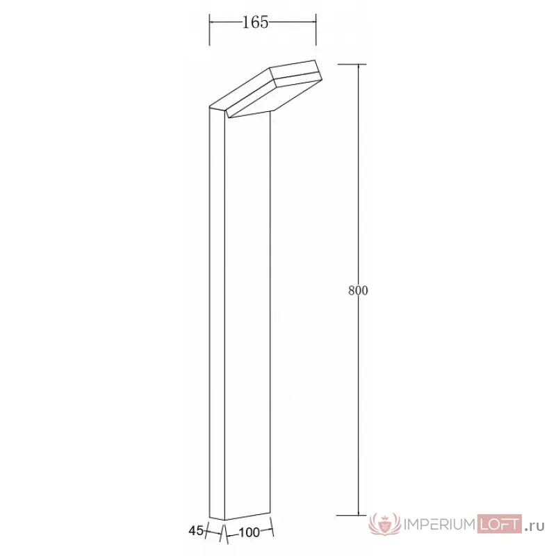 Наземный низкий светильник Maytoni Paso O595FL-L12B3K от ImperiumLoft