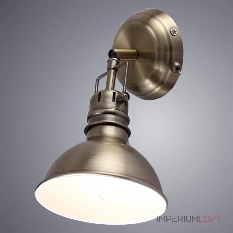 Бра Arte Lamp 1102 A1102AP-1AB Цвет арматуры бронза Цвет плафонов бронза