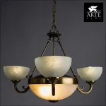 Подвесная люстра Arte Lamp Windsor A3777LM-3-2AB Цвет арматуры бронза Цвет плафонов белый от ImperiumLoft