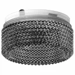Рамка на 1 светильник Ambrella N615 N6151 BK тонированный D60*H25mm Out20mm MR16 (для корпуса светильника) Цвет арматуры серый