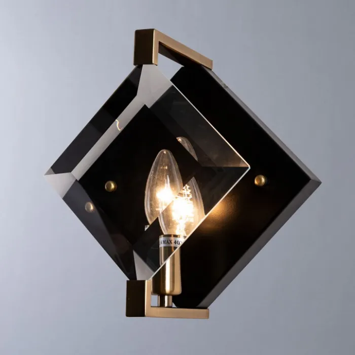 Бра Divinare Elliot 7304/04 AP-1 Цвет арматуры черный Цвет плафонов прозрачный от ImperiumLoft