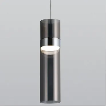 Подвесной светильник Eurosvet Lumen 50244/1 LED хром/дымчатый от ImperiumLoft