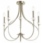 Люстра на штанге Lumion Mackenzie 4495/5C Цвет арматуры никель от ImperiumLoft