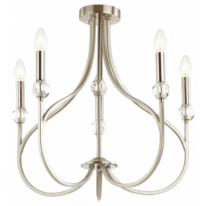 Люстра на штанге Lumion Mackenzie 4495/5C Цвет арматуры никель от ImperiumLoft