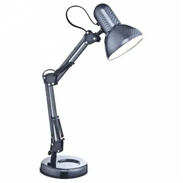 Настольная лампа офисная Globo Carbon 24892 Цвет арматуры серый Цвет плафонов серый от ImperiumLoft