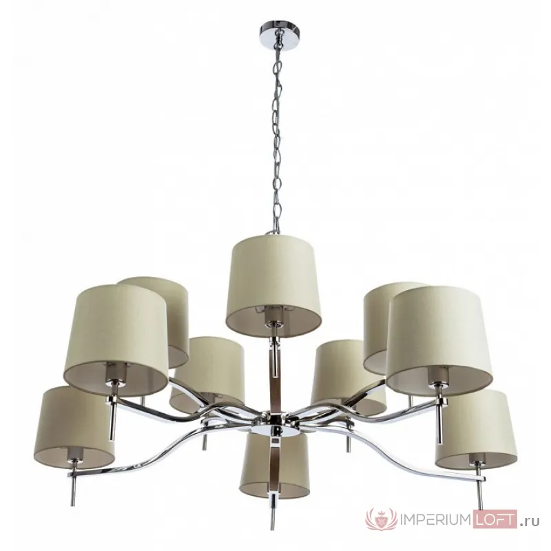 Подвесная люстра Divinare Soprano 1341/02 LM-10 Цвет плафонов кремовый Цвет арматуры хром от ImperiumLoft