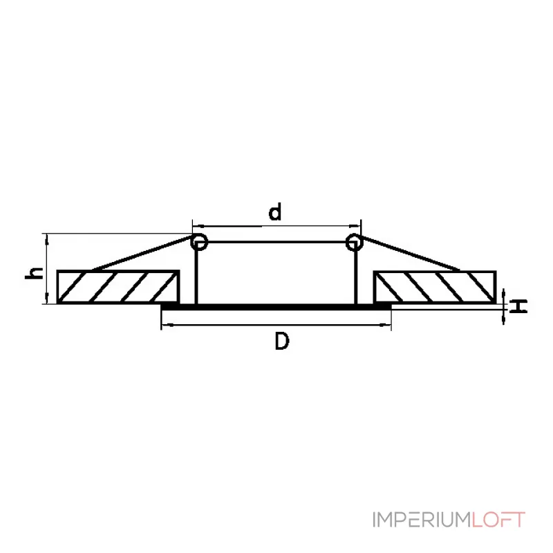 Встраиваемый светильник Lightstar Levigo 010014 Цвет арматуры хром от ImperiumLoft