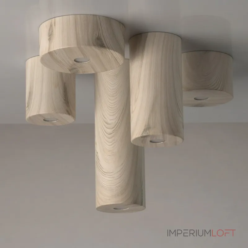 Накладной светильник DeMarkt Иланг 5 712011001 Цвет арматуры коричневый Цвет плафонов коричневый от ImperiumLoft