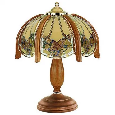 Настольная лампа декоративная Alfa Jaskolka 779 Цвет плафонов разноцветный Цвет арматуры коричневый