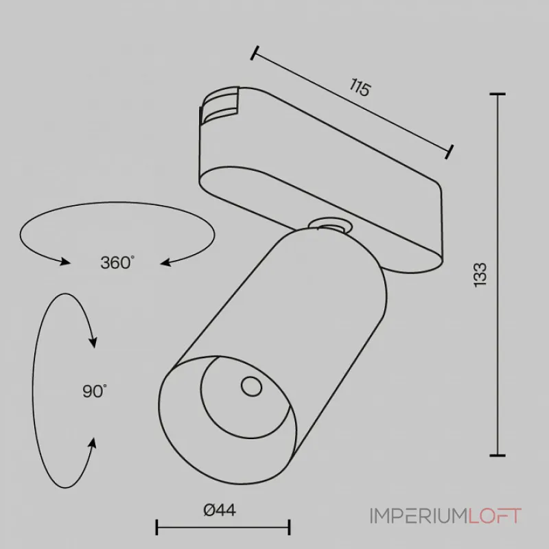 Трековый светильник Maytoni Focus LED TR103-1-12W4K-M-W