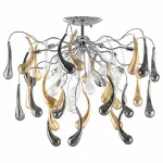 Люстра на штанге Lightstar Manica 794124 Цвет арматуры хром Цвет плафонов янтарный от ImperiumLoft
